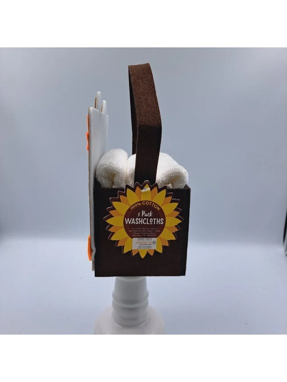Autumn Fall In Love Llama Pumpkin Spice Coffee Felt Holder 3 Washcloths Rustic
